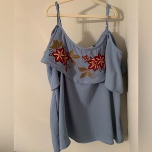 active USA shoulder/strap top